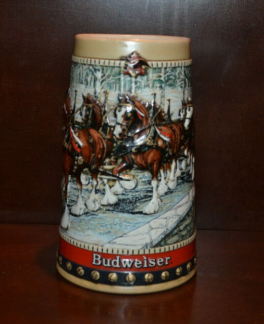 budweiser beer steins 1988