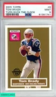 2005 TOPPS TURN BACK THE CLOCK TOM BRADY #6 NEW ENGLAND PATRIOTS PSA 9 MINT
