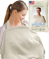 Kiddycare Nursing Cover, Muslin Cotton Privacy Nursing Covers Gentle on Baby's..