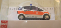 Busch 48611 H0 Mb A-Klasse \Notarzt Brk Roth-Schwabach\" 1:87 Neu In Ovp"