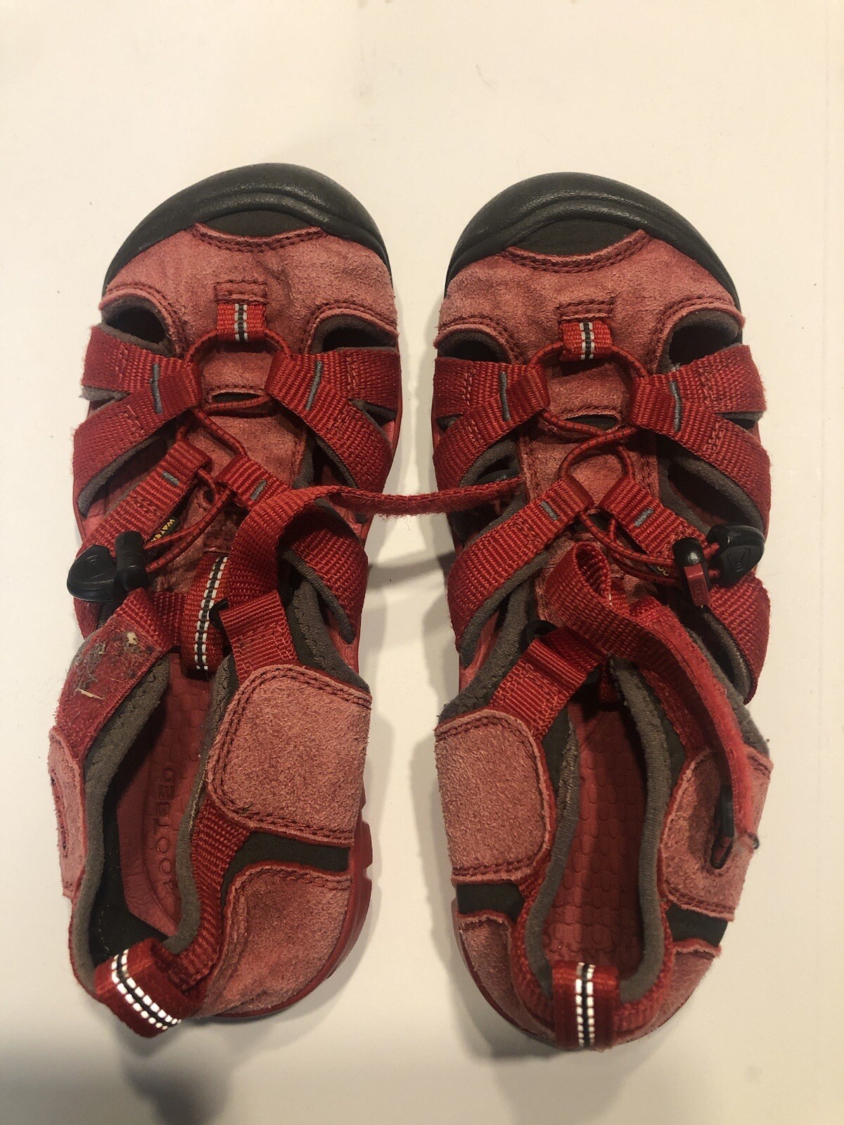 KEEN scarpe da acqua da trekking sandali rossi grandi bambini taglia 3