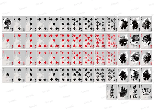 Bicycle Godzilla -1.0 Playing Cards G -1.0 Trump New - Picture 2 of 3