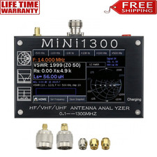 Mini1300 HF/VHF/UHF Antenna Analyzer 0.1-1300MHz with 4.3" TFT LCD Touch Screen-