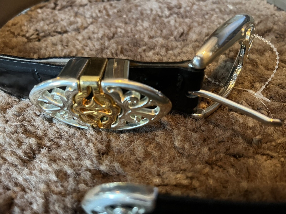 Vintage hand made LINEA PELLE leather belt with studs medium silver metallic Linea Pelle Belt - Etsy main image 3