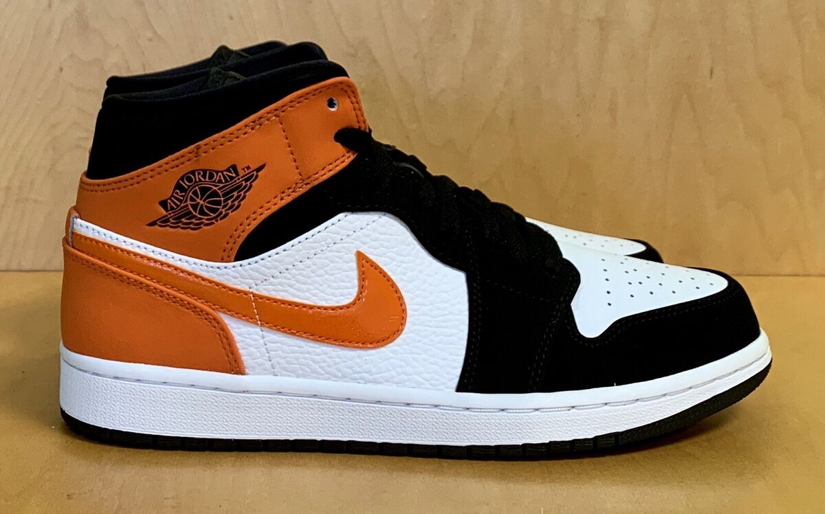 NIKE AIR JORDAN 1 RETRO I MID SHATTERED BACKBOARD 554724 058 Blackk/Starfish