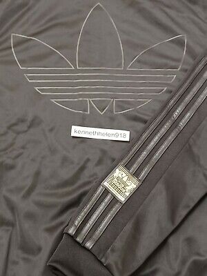 ADIDAS ORIGINALS CHILE 20 TRACK TOP JACKET GN9652 BLACK MENS ADIDAS ORIGINALS CHILE 20 TRACK TOP JACKET GN9652 BLACK MENS
