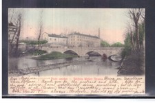 Cartolina Borgomanero Ponte Vecchio Setificio Wollert Strazza AC595