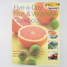 Five-a-day Fruit and Vegetable Cookbook Paperback Book Wellness Recipes Healthy