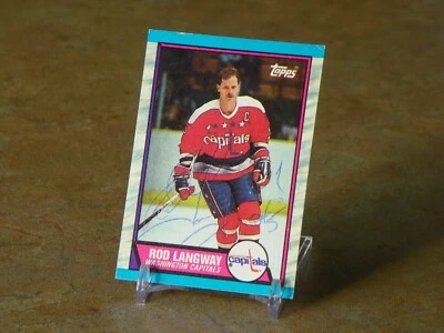 ROD LANGWAY 1989-1990 TOPPS « HARD AUTO » CARD IS GOOD - Photo 1/2