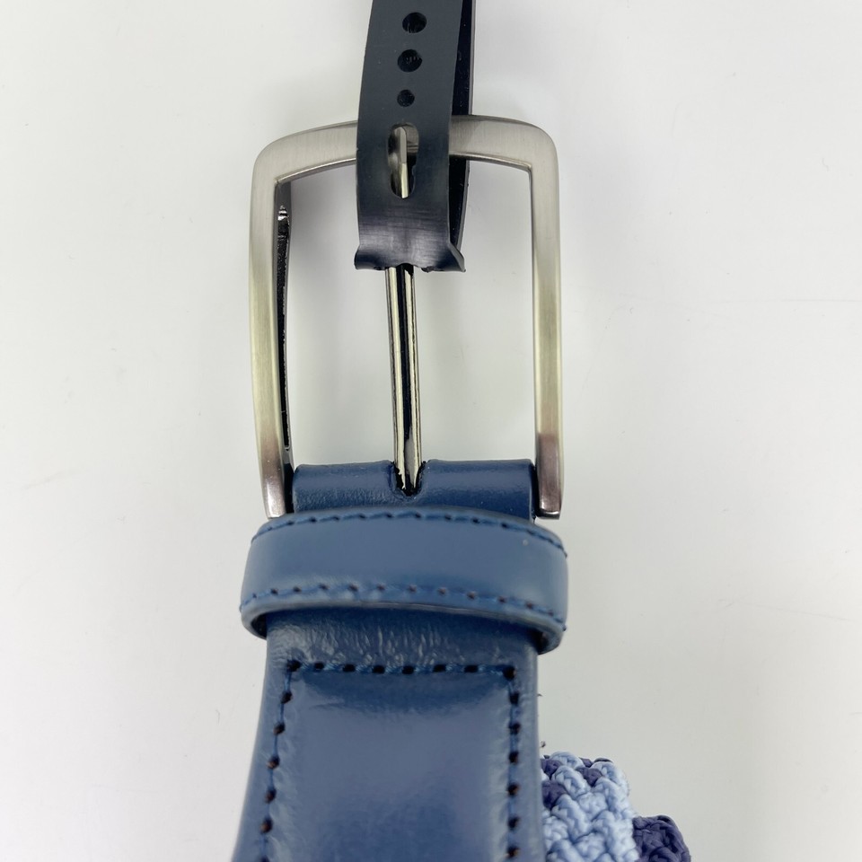 Walter Hagen Men's Golf Braided Plaid Stretch Belt Blue | eBay