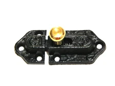 Cast Iron Door Latch with Brass Knob Farm House Vintage look