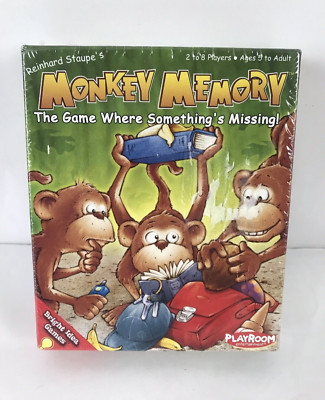 Monkey Memory - The Game Where Something's Missing! Board Game Ages 5+ NEW