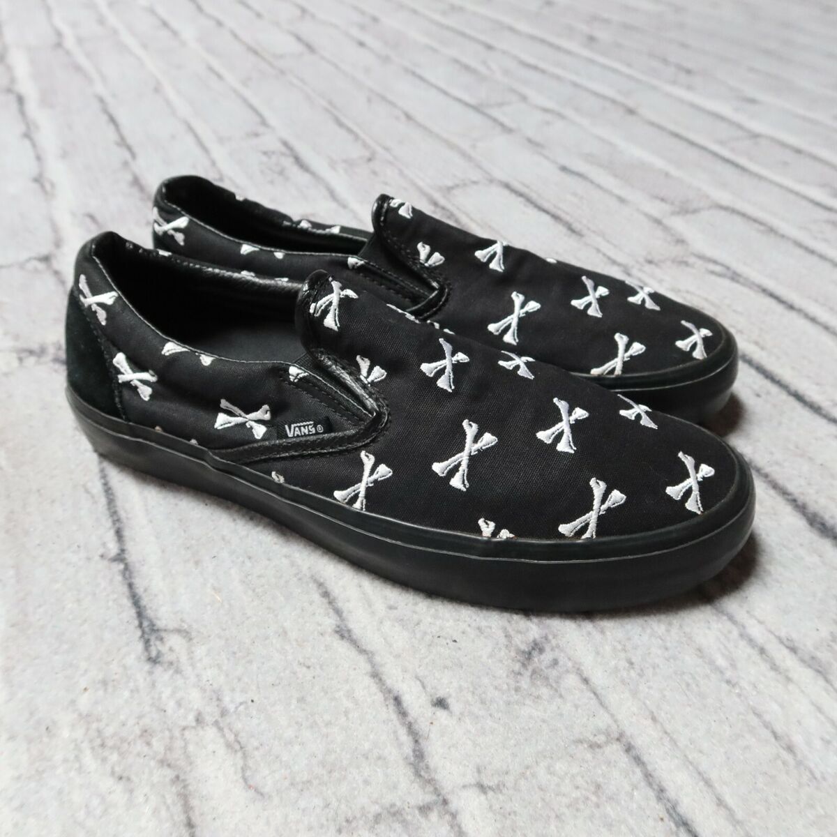 Vintage Vans Syndicate x WTAPS Crossbones Slip On Shoes Size Vintage Vans Syndicate x WTAPS Crossbones Slip On Shoes Size