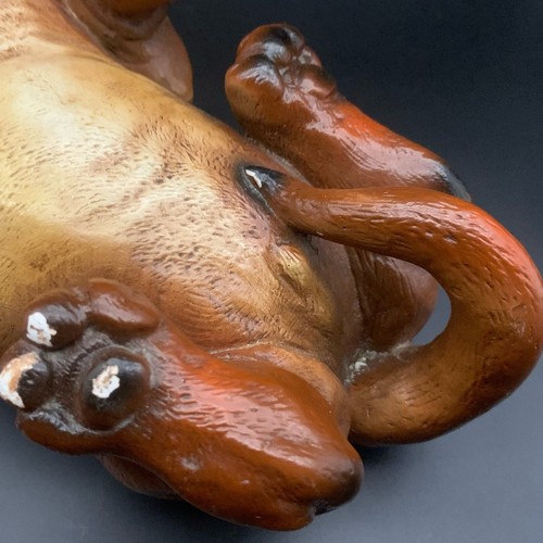 1975 Chalkware 14” 5lb 10oz Dog Dachshund Progressive Art Products *Chipped* - Picture 8 of 18