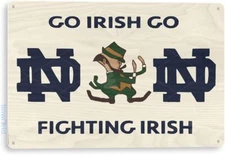 Tin Metal Sign Go Irish Go Fighting Irish Wall Art Decor