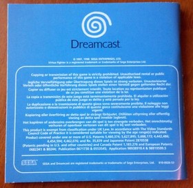 Virtua Fighter 3tb - Game Manual - *Only* - Dreamcast