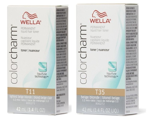 Wella Color Charm Liquid Hair Toner 42 ML /1.4 oz- Choose Shades or w/ Developer - Picture 27 of 65