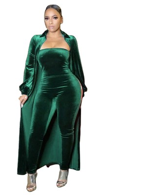 NEW Stylish Women Lowcut Solid Jumpsuit 