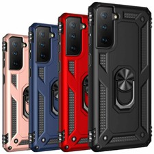 Ring Stand Shockproof Armor Case For Samsung S21 Note20 Ultra S20 Plus S10 Note9