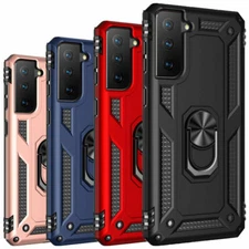 Ring Stand Shockproof Armor Case For Samsung S21 Note20 Ultra S20 Plus S10 Note9