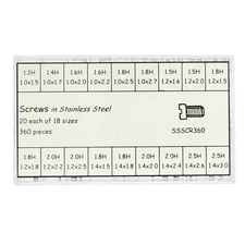 Stainless Steel Watch Case Back Screws Assortment