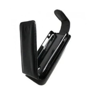 Black Wallet Case Cover For Nokia Asha 301
