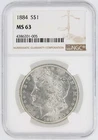 1884 Morgan Silver Dollar NGC MS63 S$1 Philadelphia Minted No Reserve