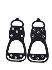 2 Pairs Ice Cleats for Shoes Boots   Universal 8 Steel Studs Anti-Slip