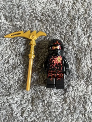 Lego Ninjago NRG Cole Black Energy Pattern Ninja Minifigure 9572!