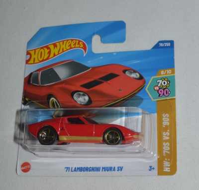HOT WHEELS 2025 HW: '70S VS. '90S - ' 71 LAMBORGHINI MIURA SV RED