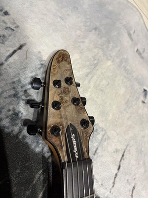 Edwards E-HR6 FIXED Burl Top Ash Black Electric Guitar Used From