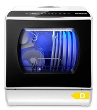 AIRMSEN Mini Table Top Dishwasher - Upgraded 6 Programs Portable Countertop