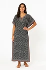 Free Size  Kaftan Tunic Beach Cover up fits 14,16,18,20,22,24,