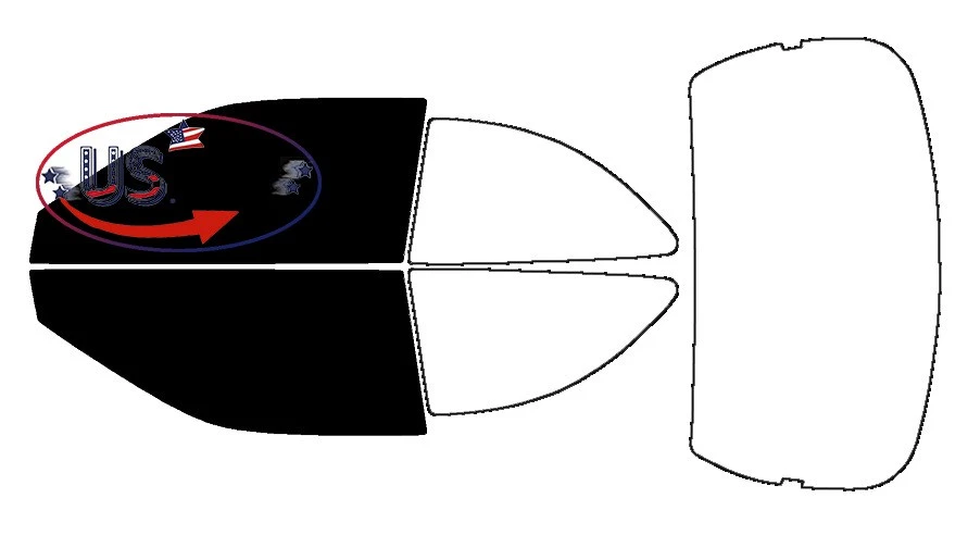 Kit de película de tinte de ventana de 2 capas precortada para Hyundai Accent 1995-1999 hatchback de 2 puertas Foto 2 de 4