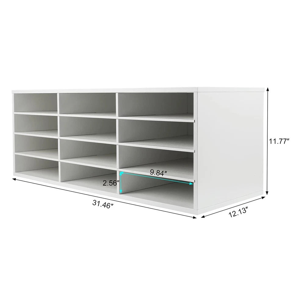 Mail Sorter, Wood Countertop Literature Organizer, Student Mailbox for Classr... - Image 3 of 4