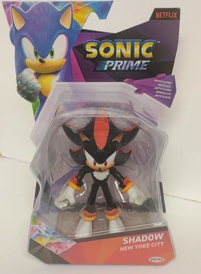 Sonic Prime Shadow The Hedgehog New Yoke City Figure Jakks Pacific Netflix 2024
