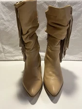 Boot Barn Leather Fringe Boots Size 10