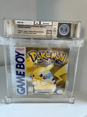 Pokemon Yellow Pikachu Nintendo Gameboy 1st Print Factory Sealed WATA 9.4A++PSA - Image 1 of 4