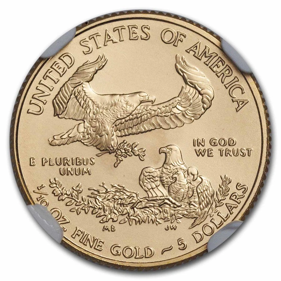 2009 1/10 oz American Gold Eagle MS-69 NGC (Early Releases) - Image 3 of 3