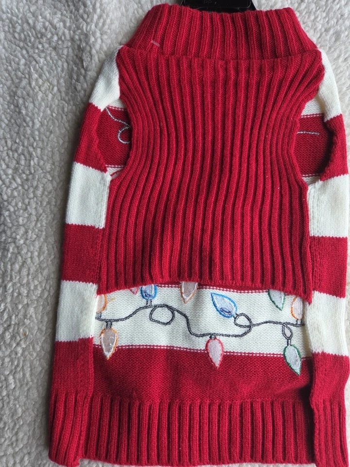 Paw And Tail Christmas Light Sweater Size Small - Image 3 of 3