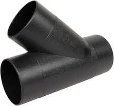 POWERTEC 4-Inch Y-Fitting Dust Collection Hose Connector - 1 Pack (70106V)