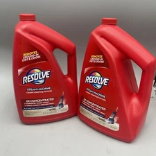 2 Pack Resolve 96oz Steam Carpet Cleaner Solution 2X Concentrate Safe Bissell