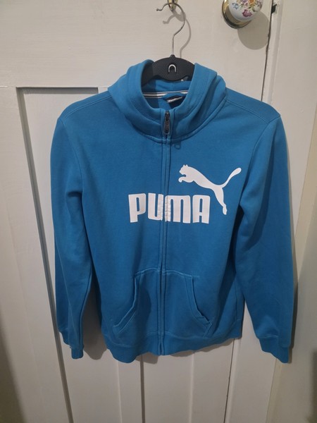 Blue Womens Puma Zip Up Hoodie