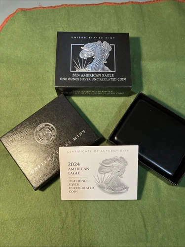 2024 W American Silver Eagle BU Uncirculated  OGP COA