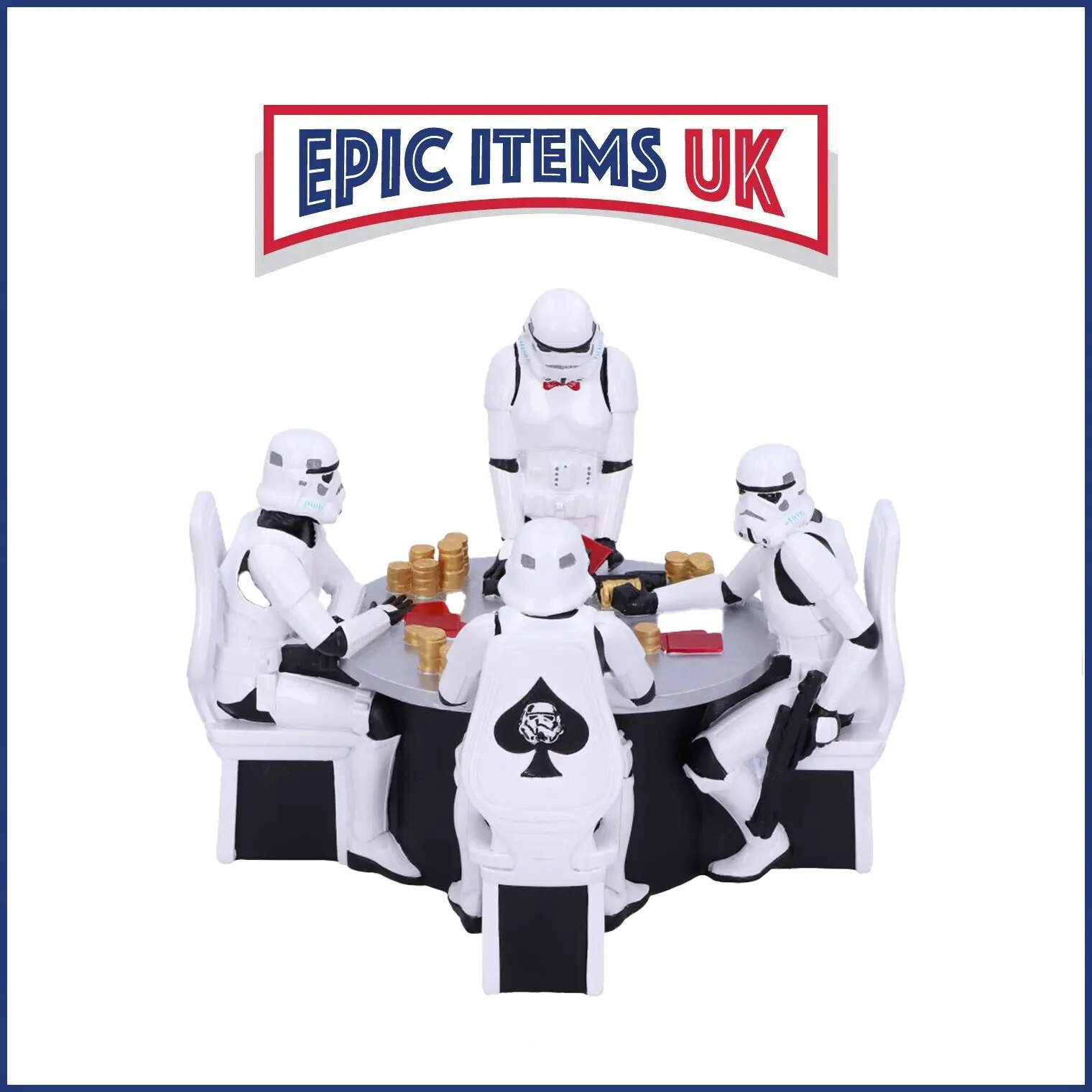 Star Wars Original Stormtrooper Poker Face Gambling Figurine 18.3cm - IN STOCK