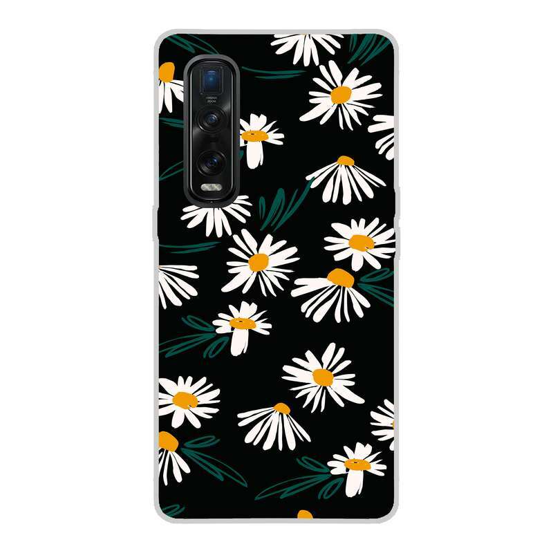 Funda Dibujo Diseño Flores 029 para OPPO X2 PRO TPU Gel de...