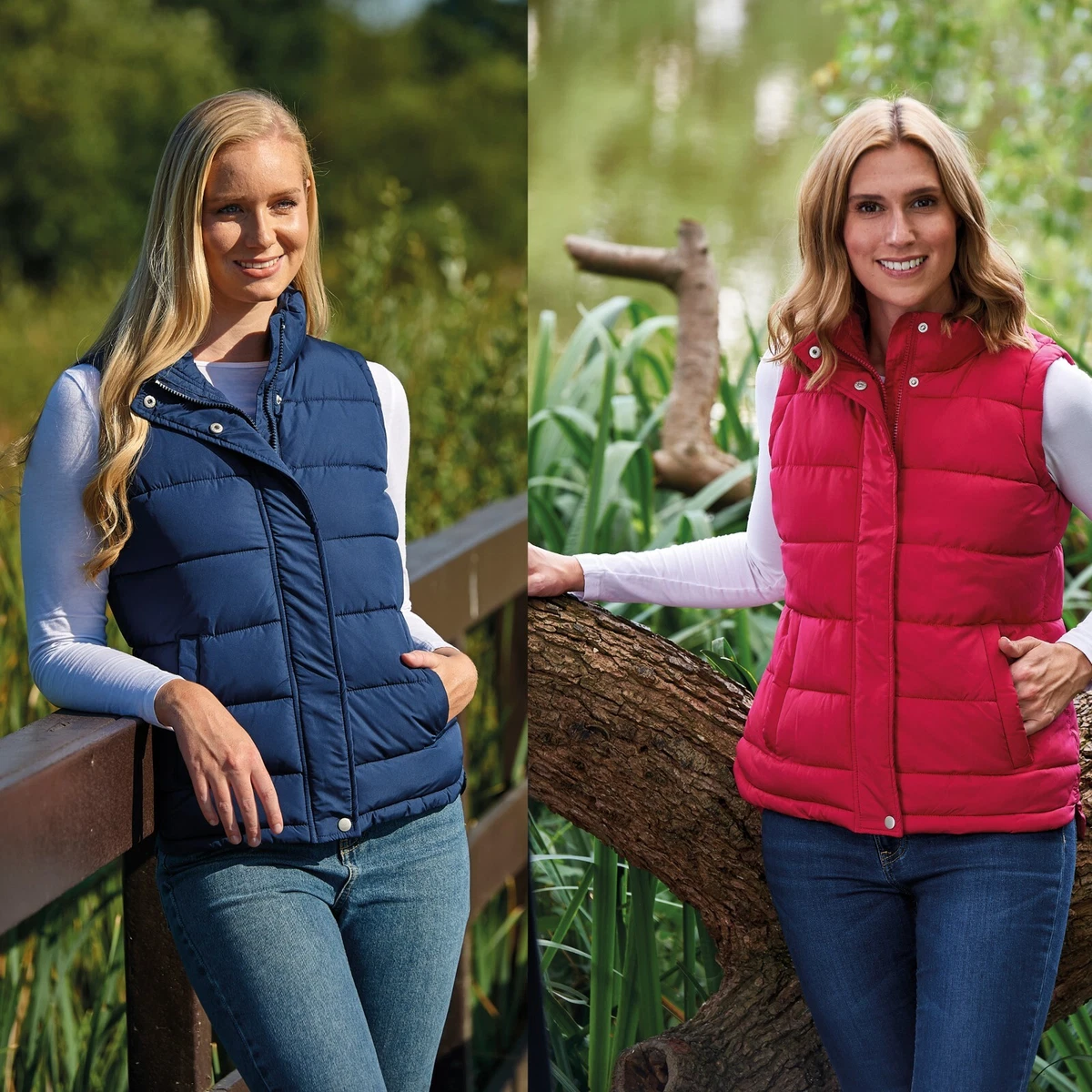 Champion Vermont Womens Quilted Bodywarmer Ladies Waistcoat Puffer Padded Gilet