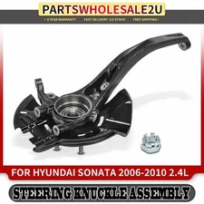 Front Driver Steering Knuckle & Wheel Hub Bearing Assy for Hyundai Sonata 06-10