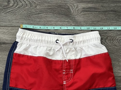 Nautica Boys Swim Trunk Shorts Drawstring Waist Mesh Lined Tricolor M (10-12) - Picture 4 of 9