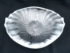 Lalique France Art Deco Crystal Frosted Nancy Bowl Cendrier ~ Signed  Excellent